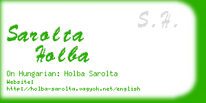 sarolta holba business card